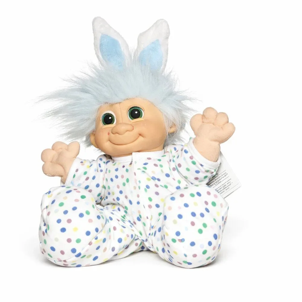 Russ Troll Kidz “Bugsy” Easter Bunny Troll Doll – Vintage Collectible Plush